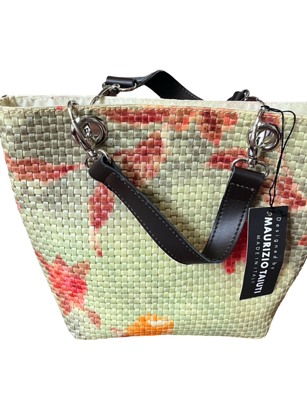 Maurizio Taiuti woven straw-style bucket bag
